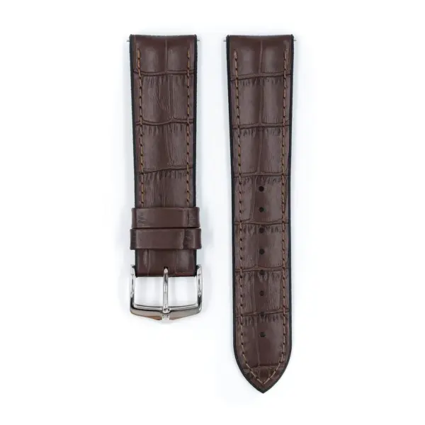 HIRSCH Paul - Alligator Grain Performance Watch Strap - Brown - Image 2