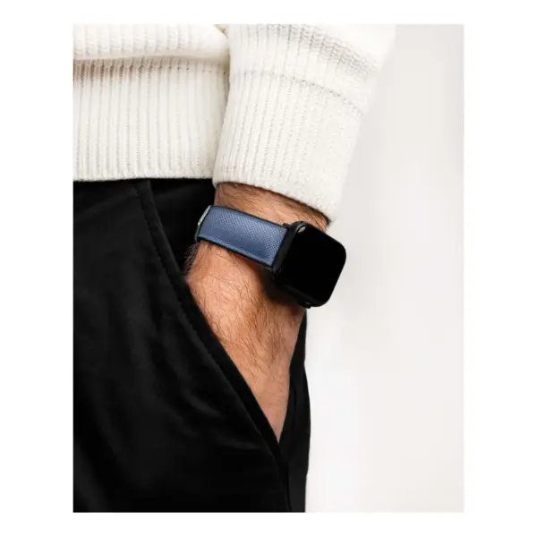 HIRSCH Arne - Vegan Performance Watch Strap - Blue - Image 7