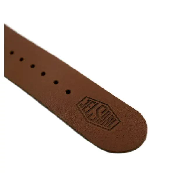 Jelsdal Vintage Military Single Pass Leather Strap – Brown - Image 5